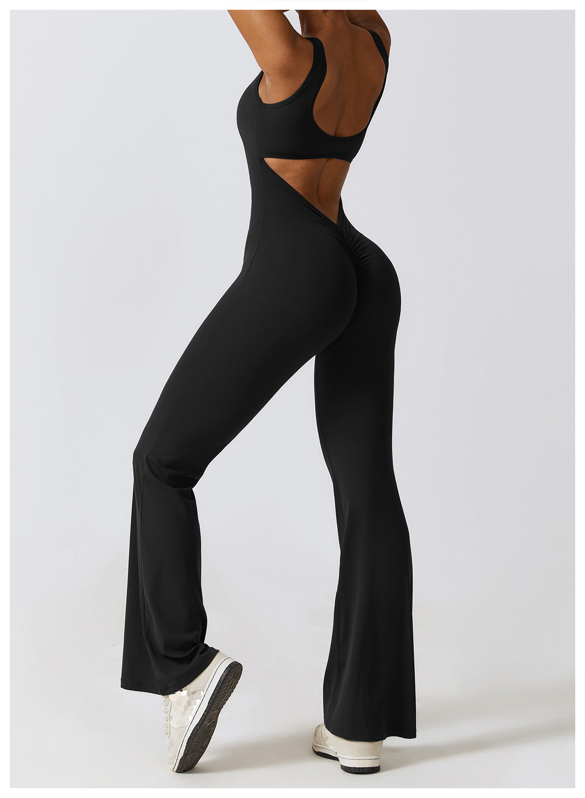 MODEL-006 Black One-Piece Activewear Set
