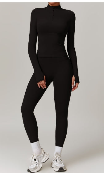 Seamless Activewear Set in Black