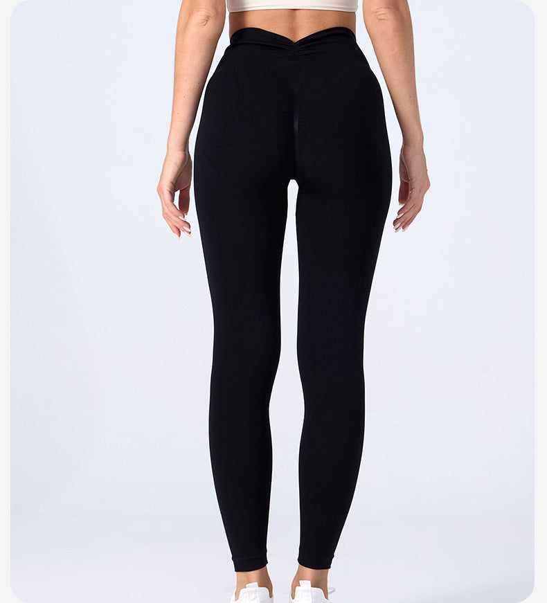 MODEL-018 Crossover High Waisted Yoga Leggings