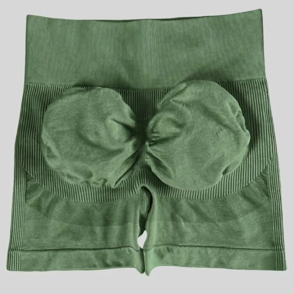 High Waist Shorts In Green