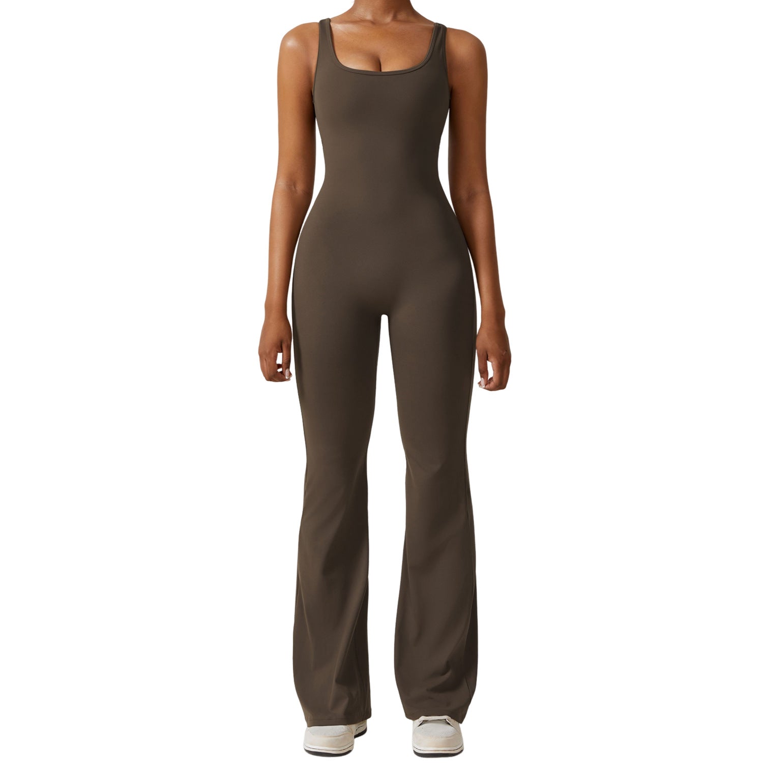 MODEL-006 Grey Women's Activewear One-Piece Set