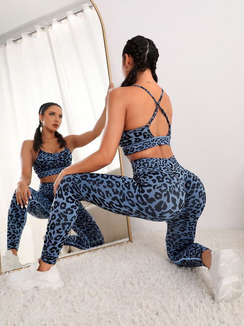 MODEL-003 Sexy Seamless High Waisted  Yoga Set