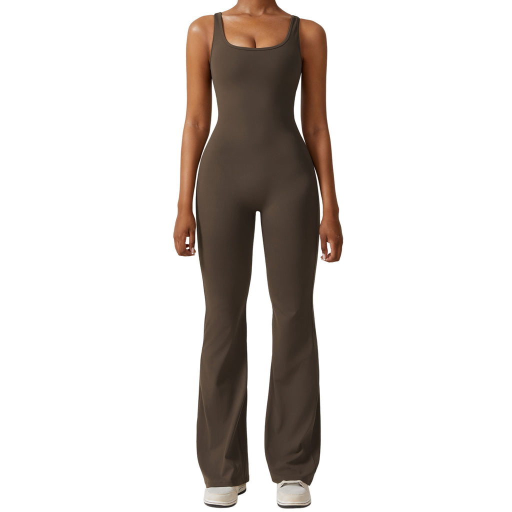 MODEL-006 Grey Women's Activewear One-Piece Set