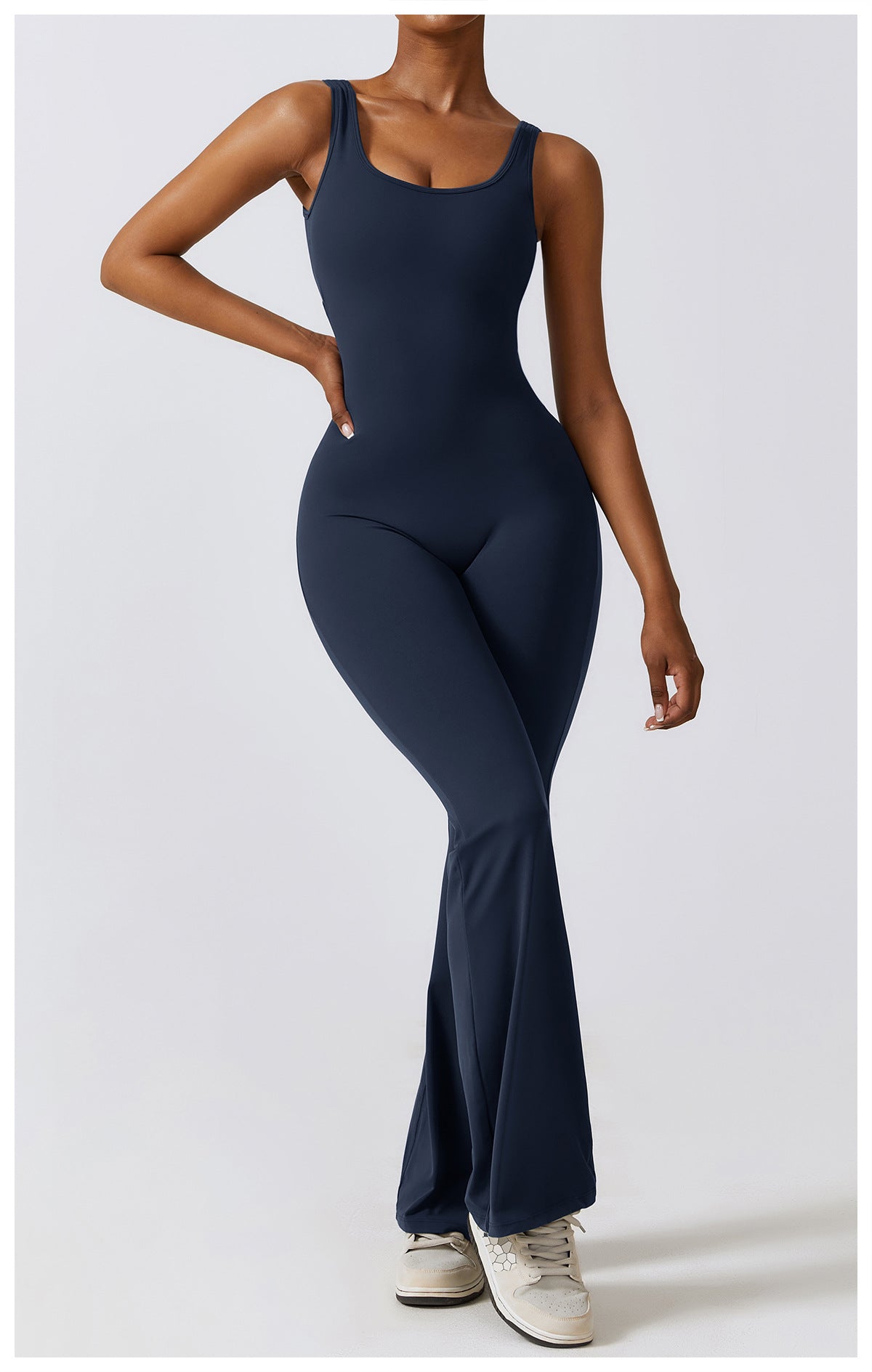 Blue Women's Activewear One-Piece Set