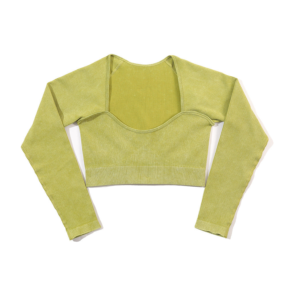 MODEL-012 Green Long SleeveActivewear 2pcs Set