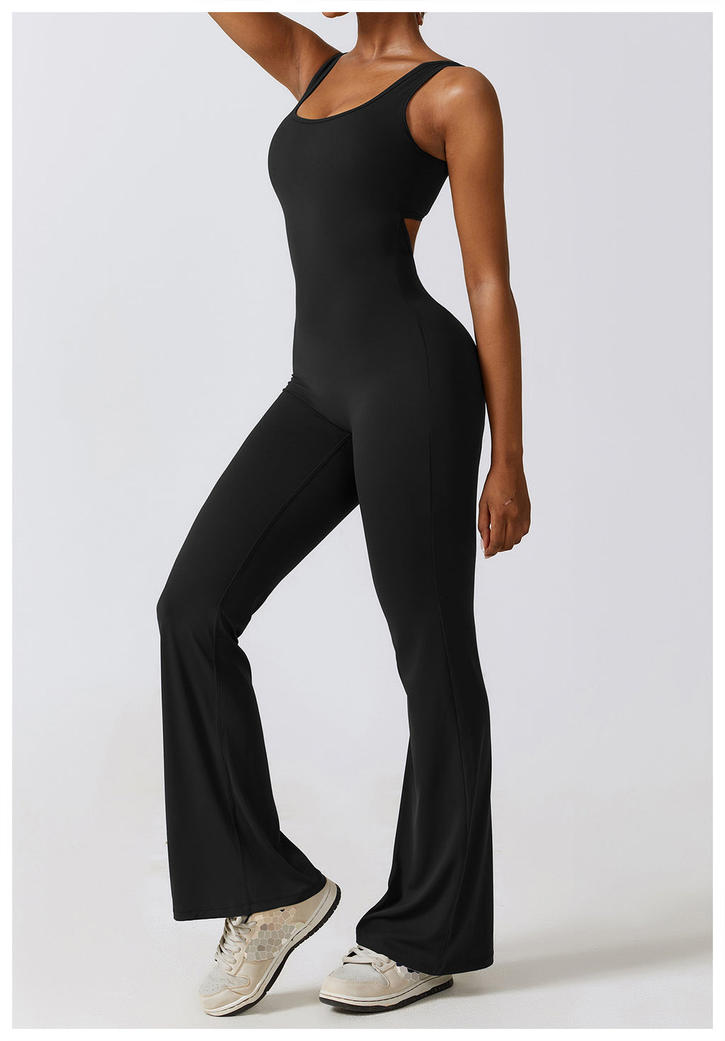 MODEL-006 Black One-Piece Activewear Set