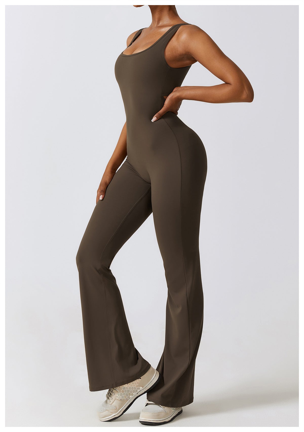 Grey Women's Activewear One-Piece Set