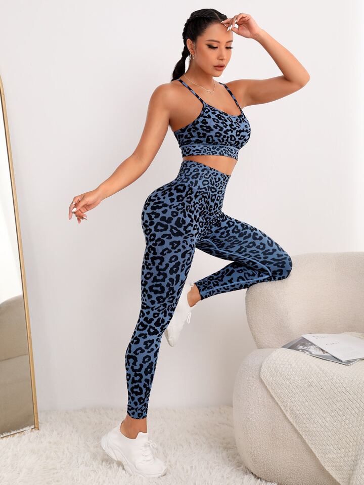 MODEL-003 Sexy Seamless High Waisted  Yoga Set