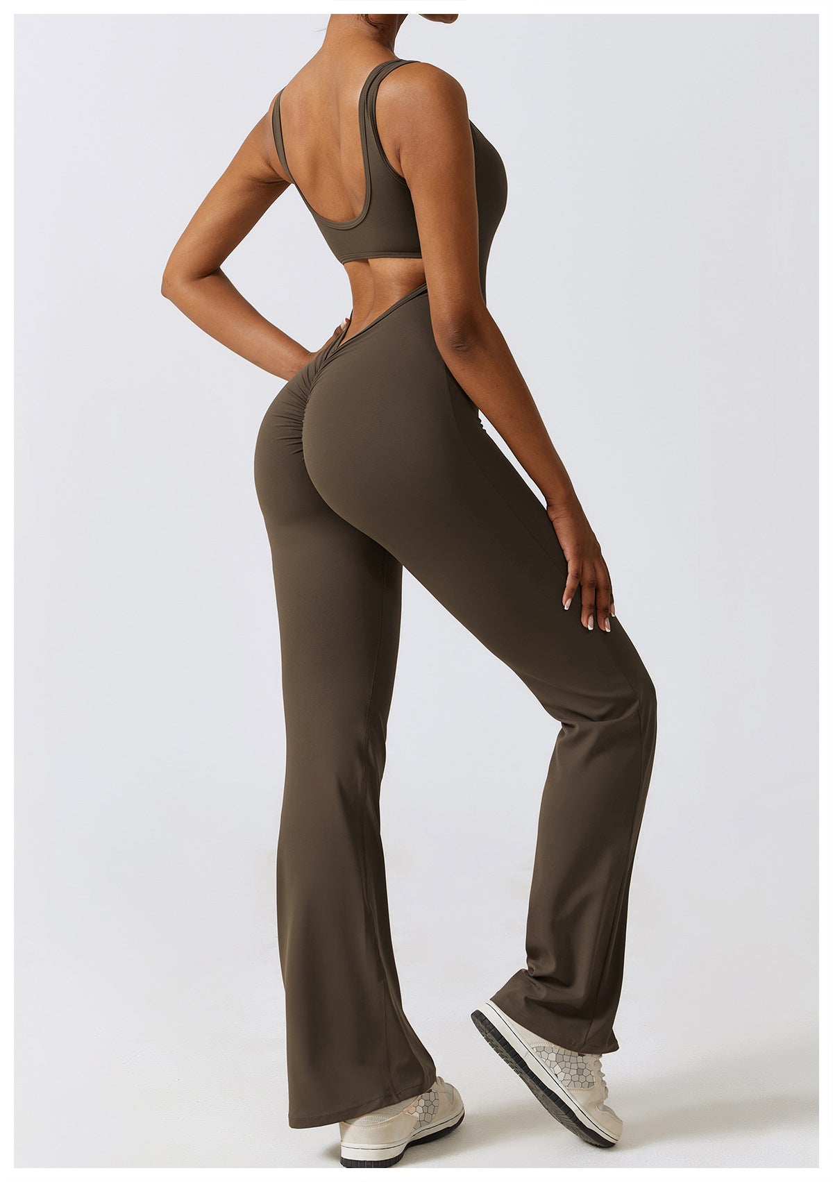 Grey Women's Activewear One-Piece Set