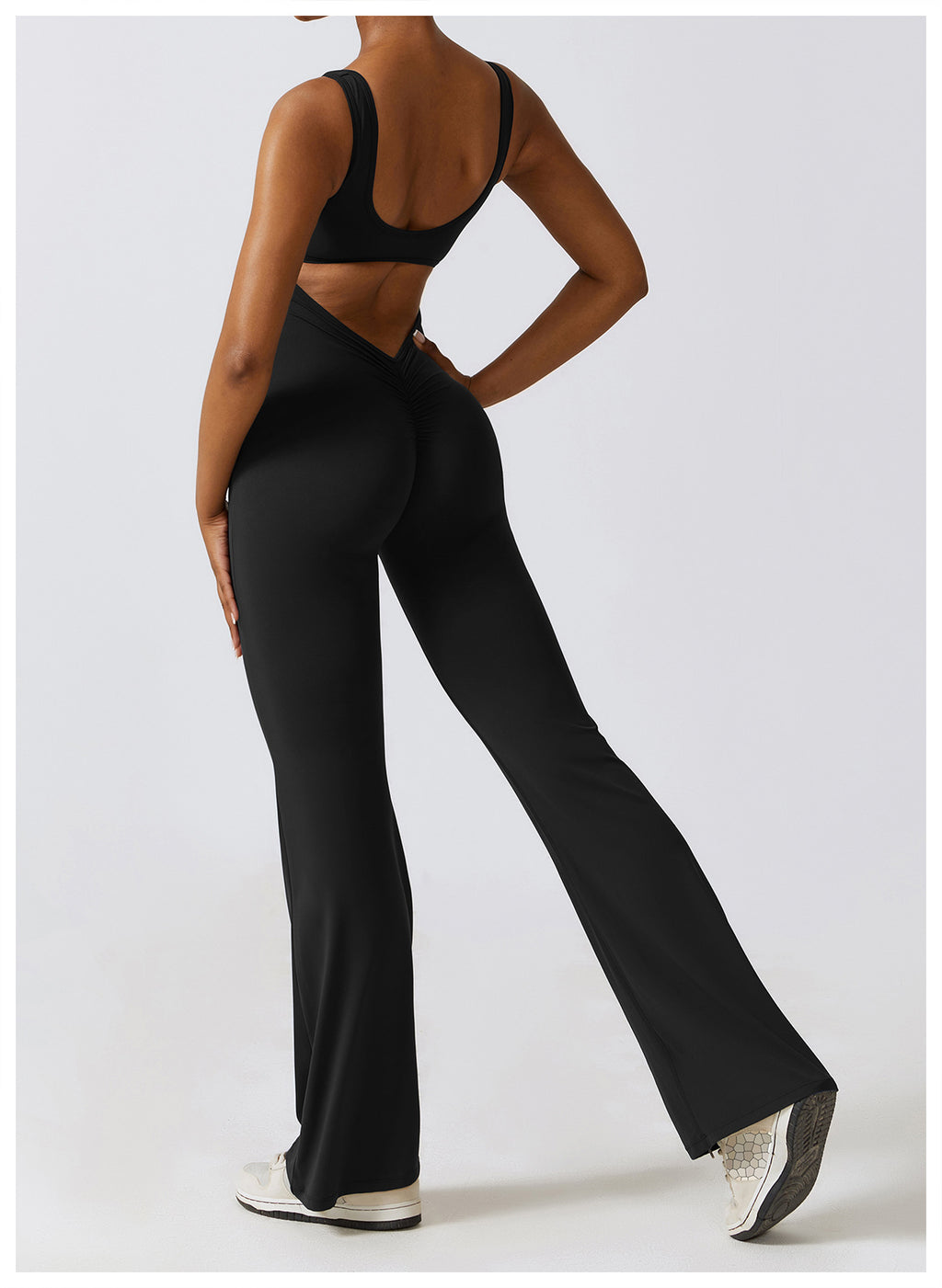 MODEL-006 Black One-Piece Activewear Set