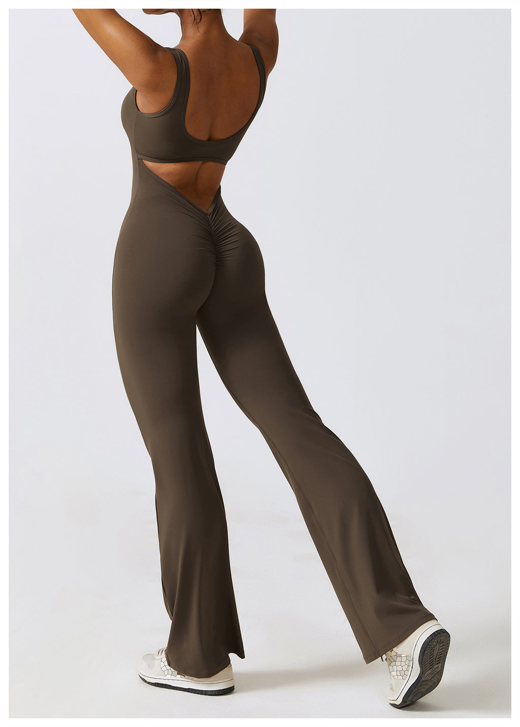 MODEL-006 Grey Women's Activewear One-Piece Set