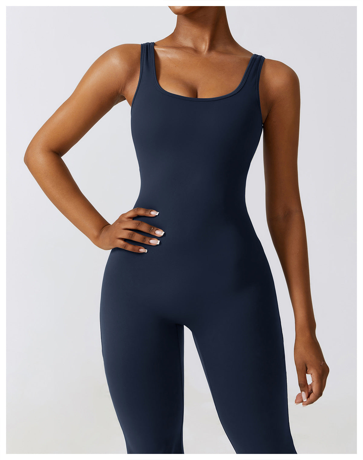 Blue Women's Activewear One-Piece Set